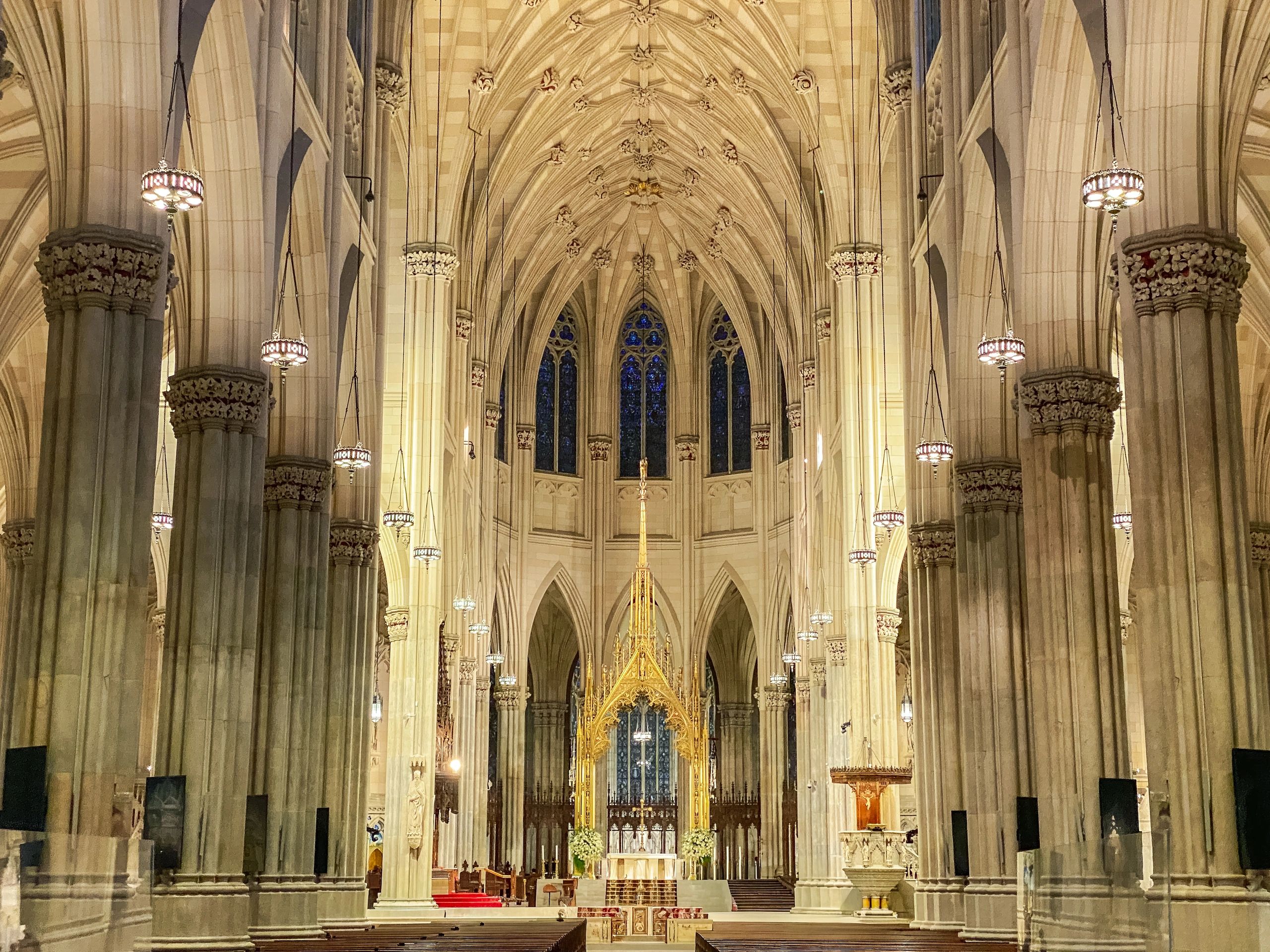 High altar inside a cathedral